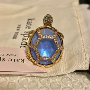 New Kate Spade gorgeous pave turtle ring